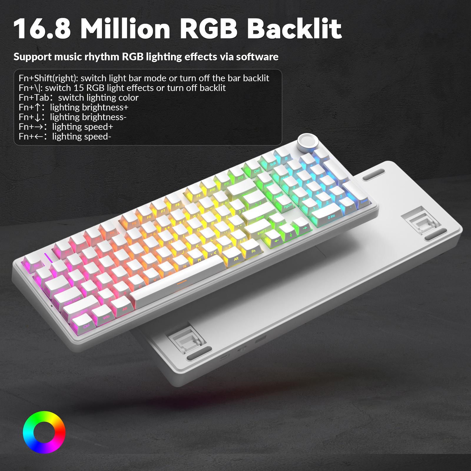 【Silent keyboard】AULA F99 Pro Wireless Mechanical Keyboard-Silent Version,BT5.0/2.4GHz/USB-C Hot Swappable Custom Keyboard,Gasket Structure,Pre-lubed Linear Switches RGB Backlit Computer Gaming Keyboards,White dealsforyoudays TikTokShopfalldealsforyou 【Silent keyboard】AULA F99 Pro Wireless Mechanical Keyboard-Silent Version,BT5.0/2.4GHz/USB-C Hot Swappable Custom Keyboard,Gasket Structure,Pre-lubed Linear Switches RGB Backlit Computer Gaming Keyboards,White dealsforyoudays TikTokShopfalldealsforyou
