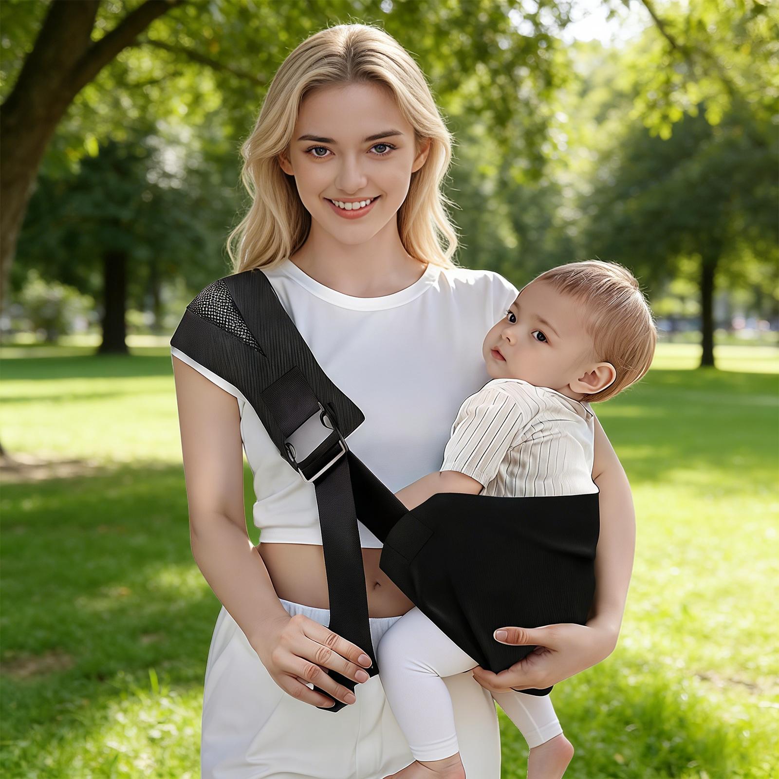 Baby Crossbody Carrier Strap, Infant Carrier, Portable Compact Travel Portability Single Shoulder Baby Carrying Belt with Durable Construction, Perfect for Christmas Halloween Easter Gifts