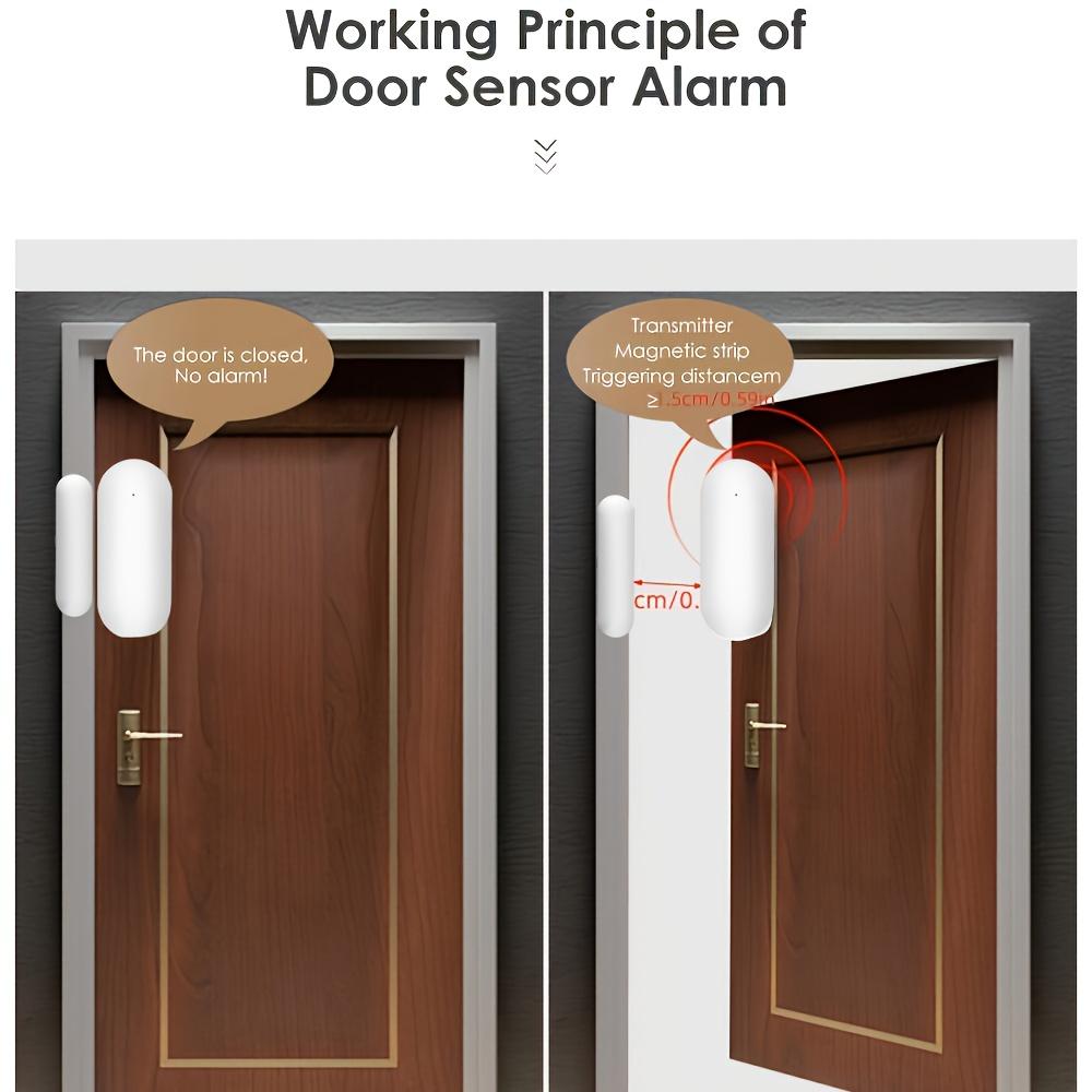 Tuya WiFi Window Door Sensor Wireless Door Detector Alarms Smart Life APP Remote Control Work with Alexa Google Home Smart Home Waterproof Motion Detection Security Monitor