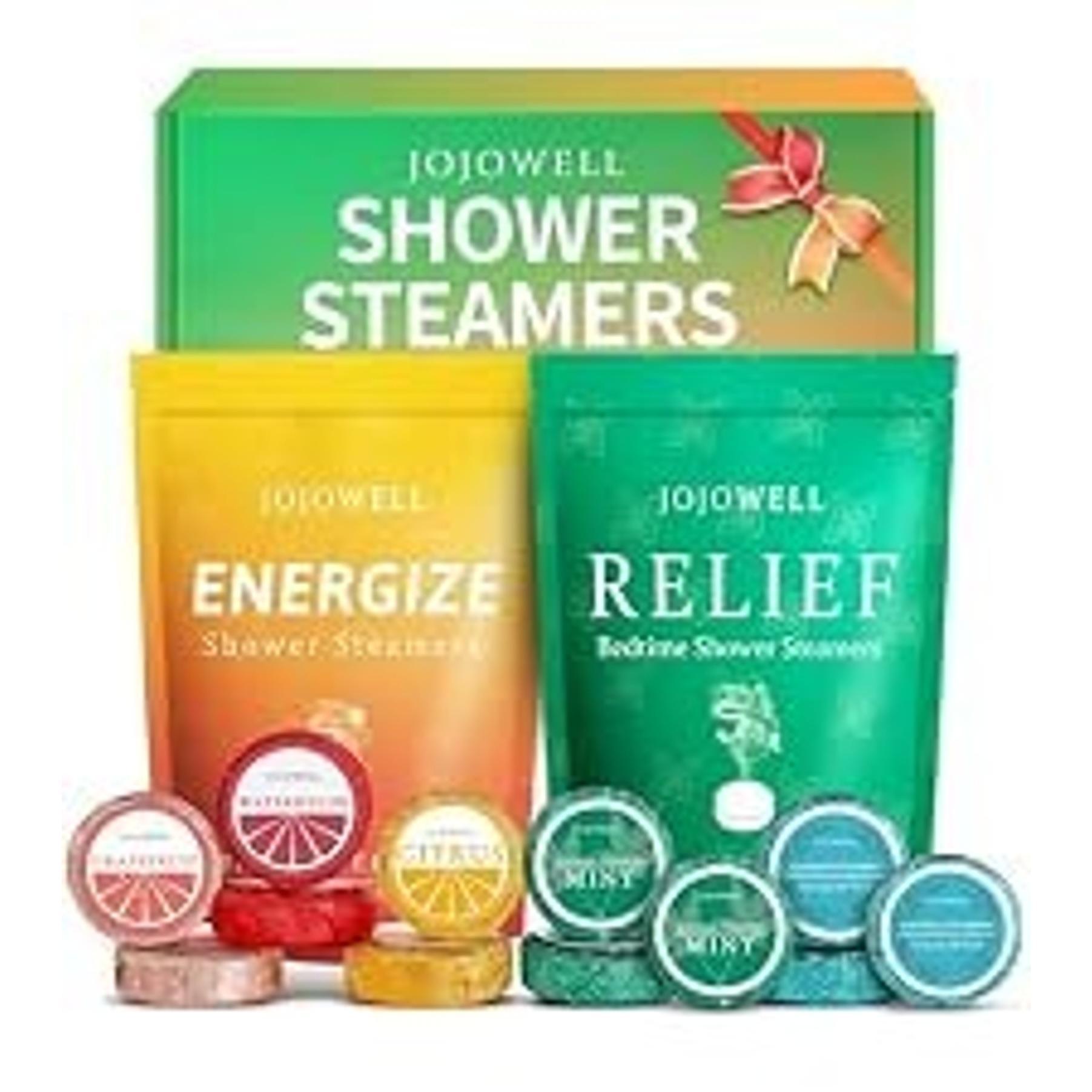 Shower Steamers Aromatherapy - 18 Pack Birthday Gifts for Women & Men, Mom Wife Grandma Sister Her Teens, Self Care with Natural Essential Oils Relaxation Home SPA