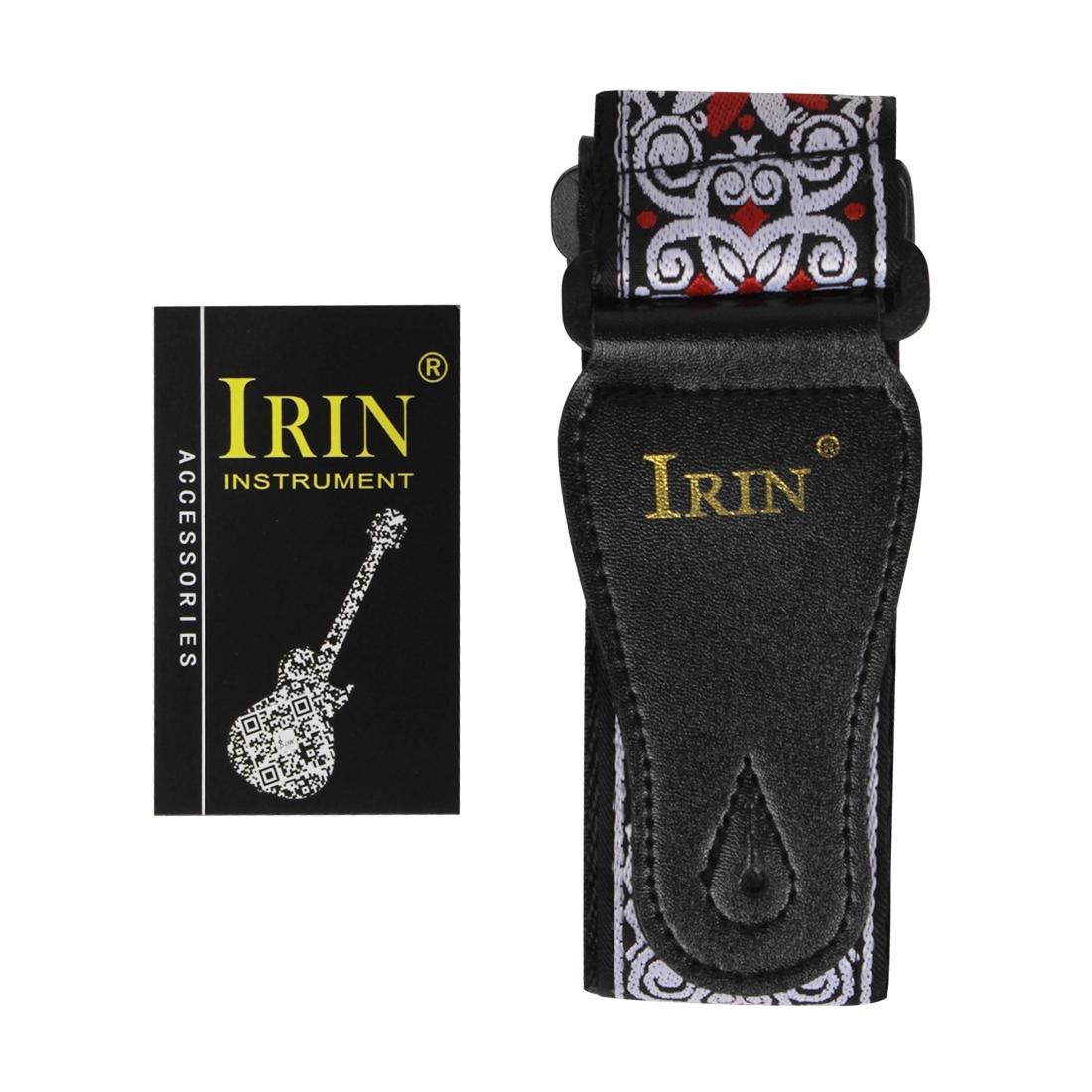 Embroidered Guitar Strap Vintage Ethnic Style Adjustable Backstrap for Acoustic Electric Bass Ukulele Guitar Accessories