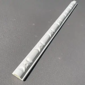 18pcs Plaster Foam Wall Decorative Molding Strips, Faux Gypsum Wall Trim Lines, Wall Edge and Cornice Decoration, Home Improvement Accessories