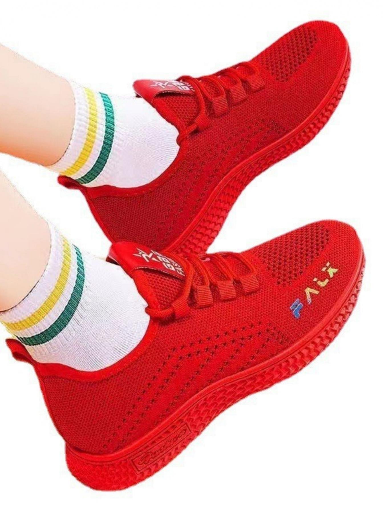 Ladies' casual sports shoes, made of lightweight and comfortable material, with a thick sole pattern for stable grip, and a heel loop design for easy on and off. Ideal for daily commuting and light sports wear