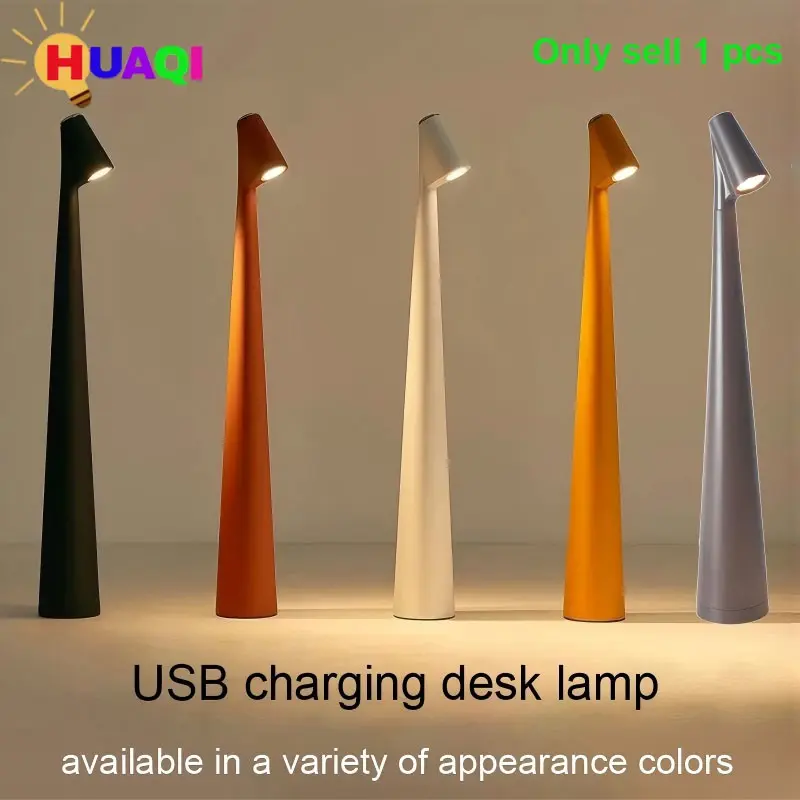 High-End Decorative Table Lamp, Creative Luxury Style USB Rechargeable Ambient Light Portable Nightlight for Bedroom Bedside Living Room Dining Table, Dimmable Lamp