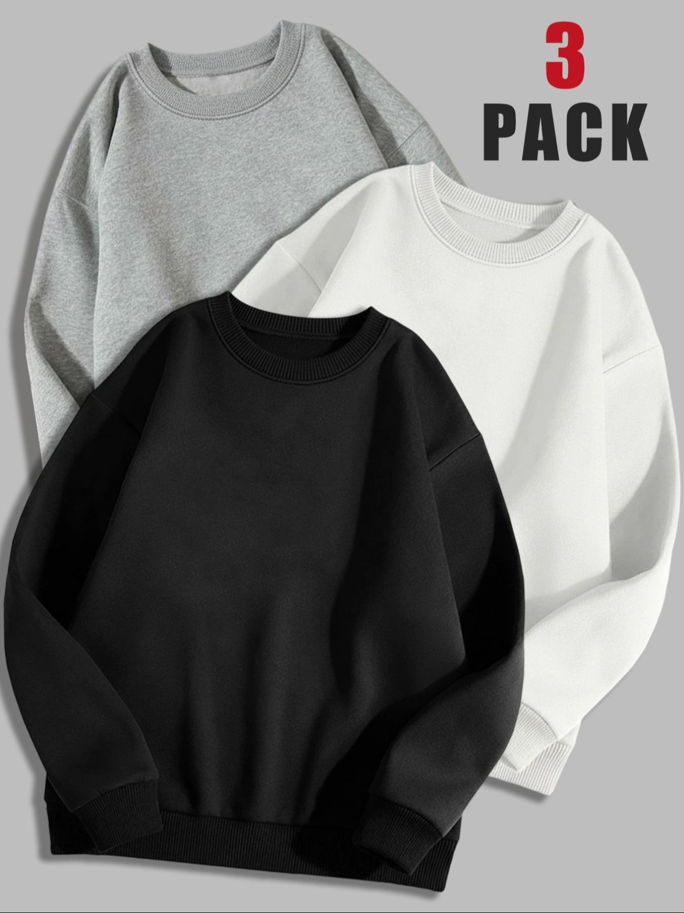 Women's Long Sleeve Pullover Sweater Set, Sweatshirts, Casual Fitted Round Neck Top, Fall & Winter Warm Clothing, Letter Pattern Design