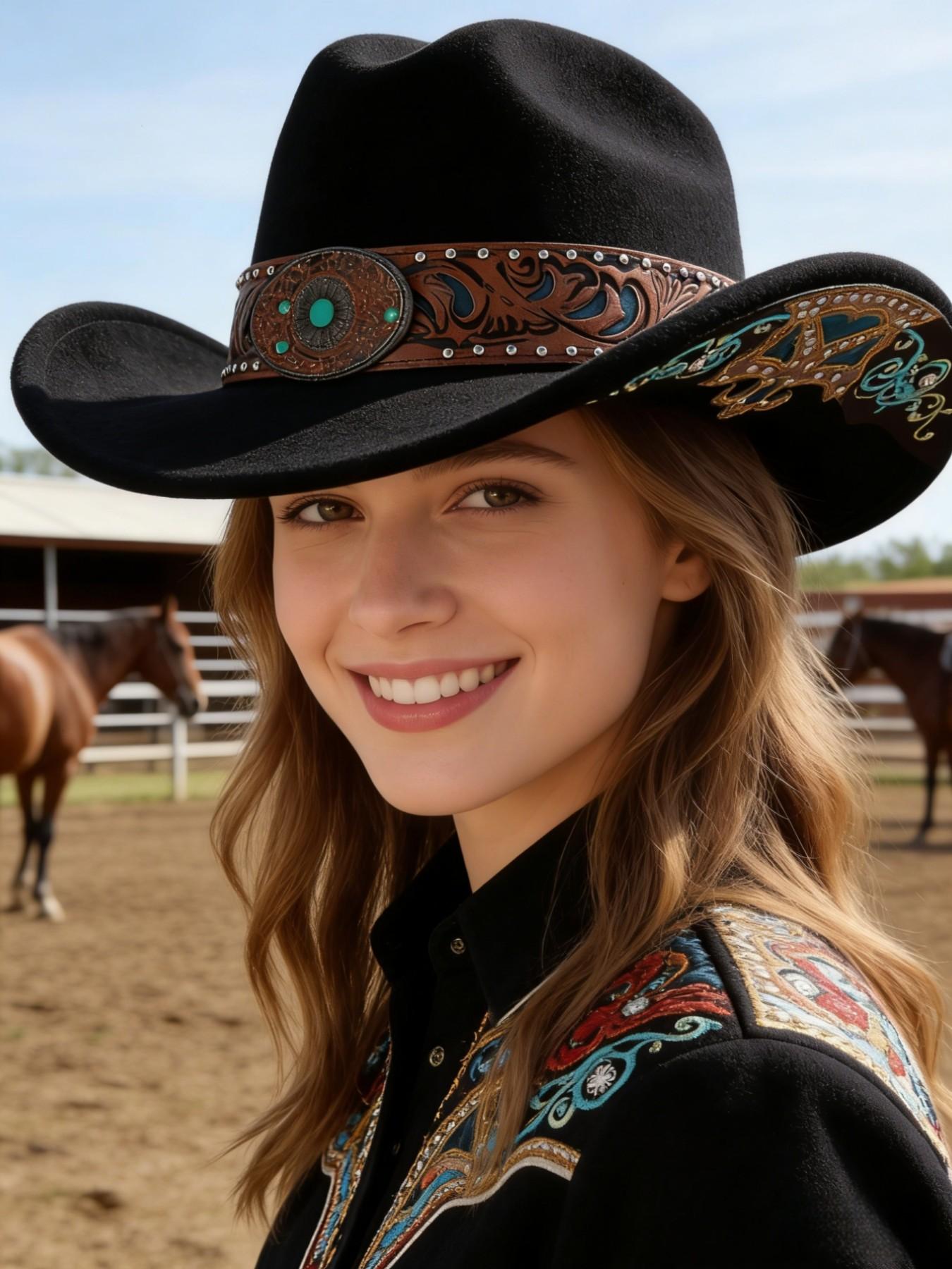 1PC Unisex Western Cowboy Hat, Large Brim Sun Protection, High-End Decorative Band, 57cm Head Circumference, Coffee Color,Pink，White，Black，Orange color，Red