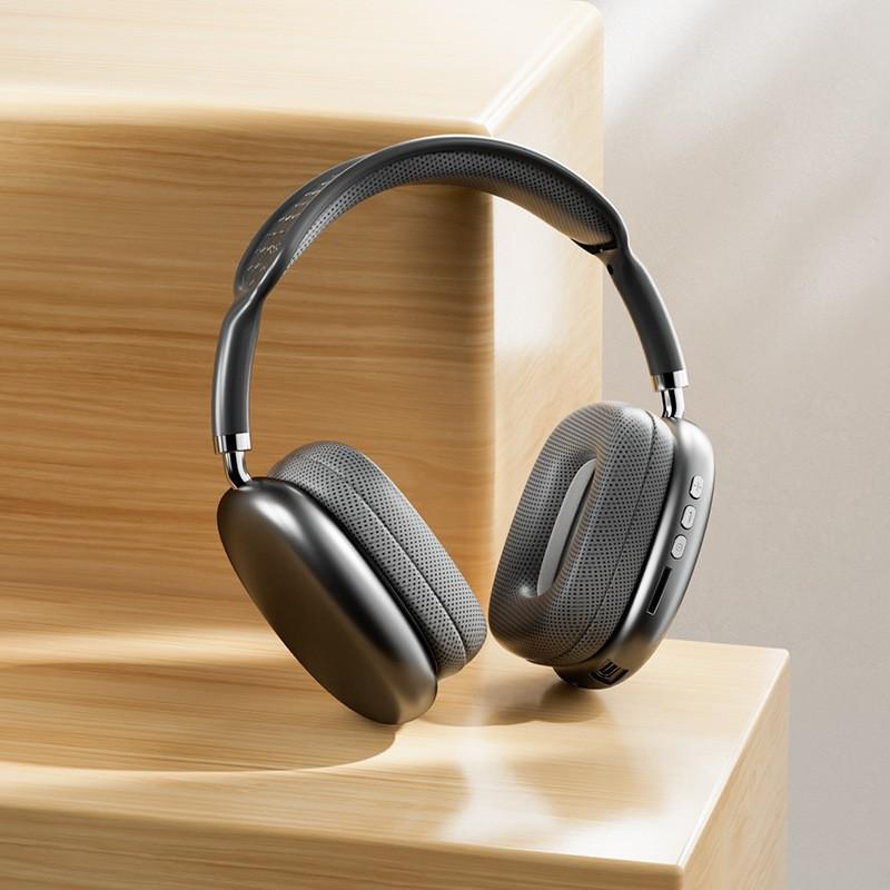 Suitable for Apple P9ProMax over-ear headphones with heavy bass and wireless Bluetooth connectivity