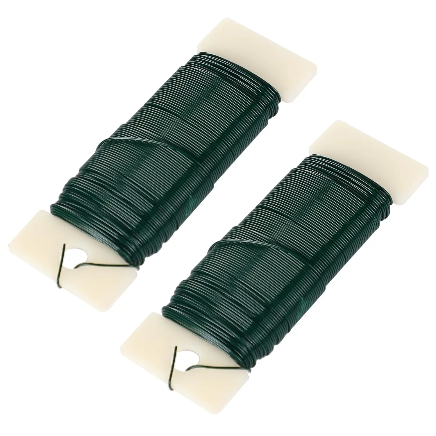 22 Gauge 0.7mm Floral Flower Wire 2 Rolls Craft Wires for Wreath Making Christmas Flower Arranging Floristry Crafting Supplies