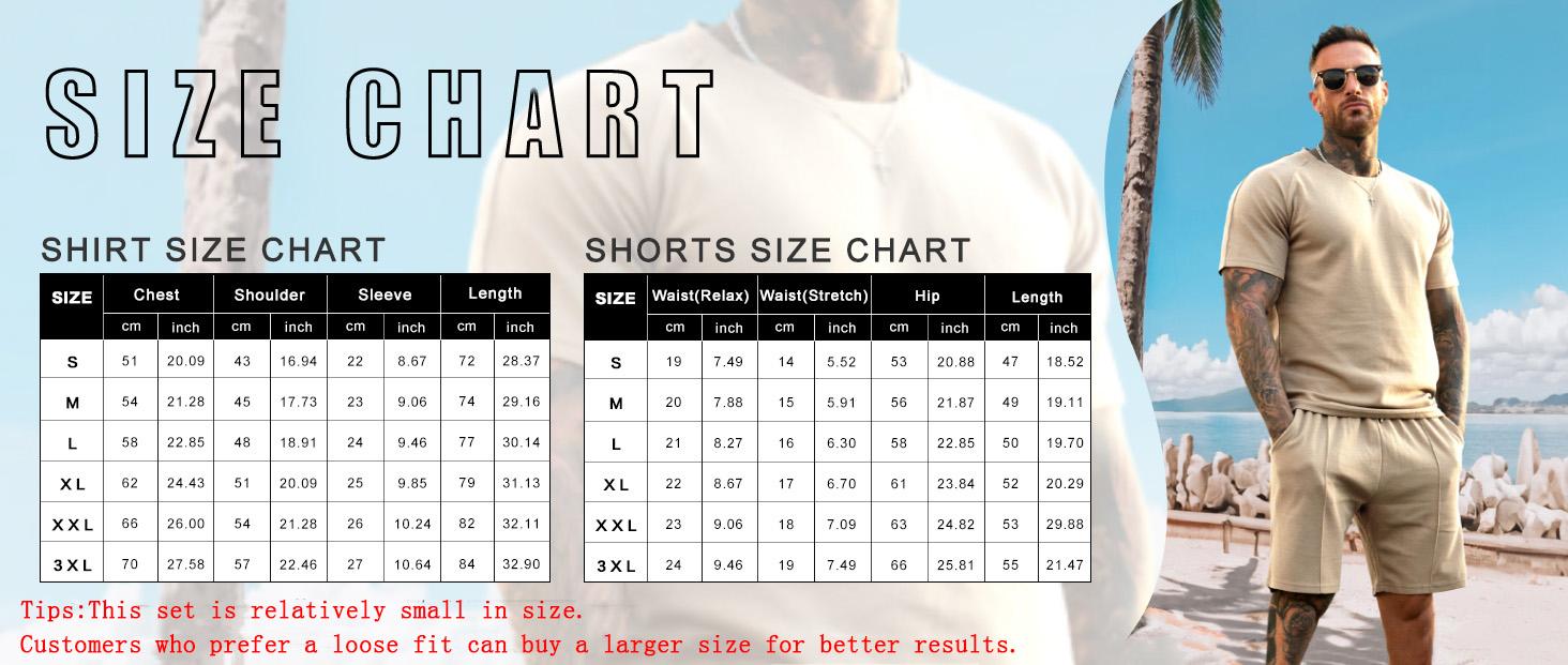 GINGTTO Mens Short Sets 2 Piece Outfits Fashion Summer Tracksuits Casual Set