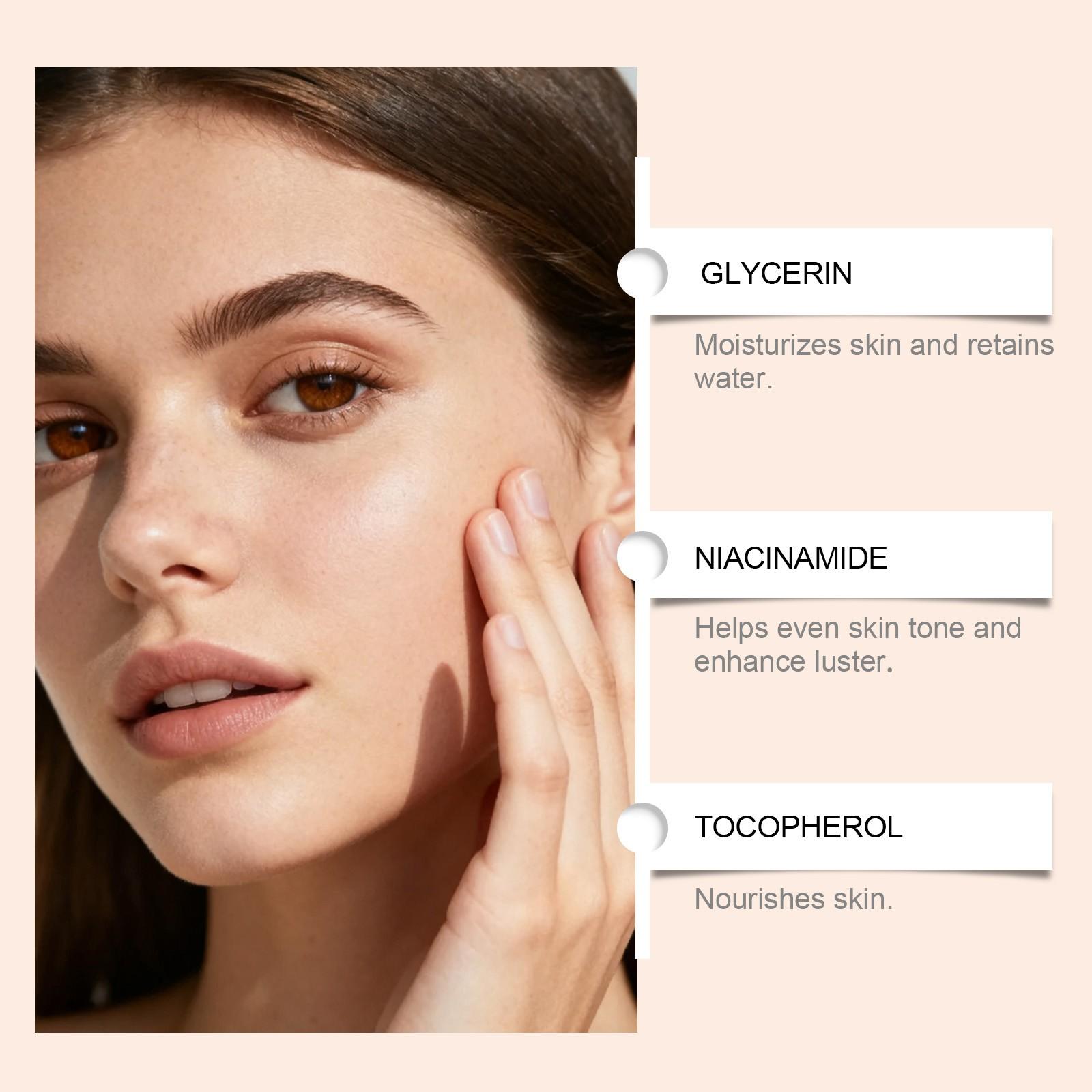 Gentle Nourishing Face Cream, Moisturizing & Hydrating, Smooths & Softens Skin, Daily Use Facial Care Lotion, Brightening Effect