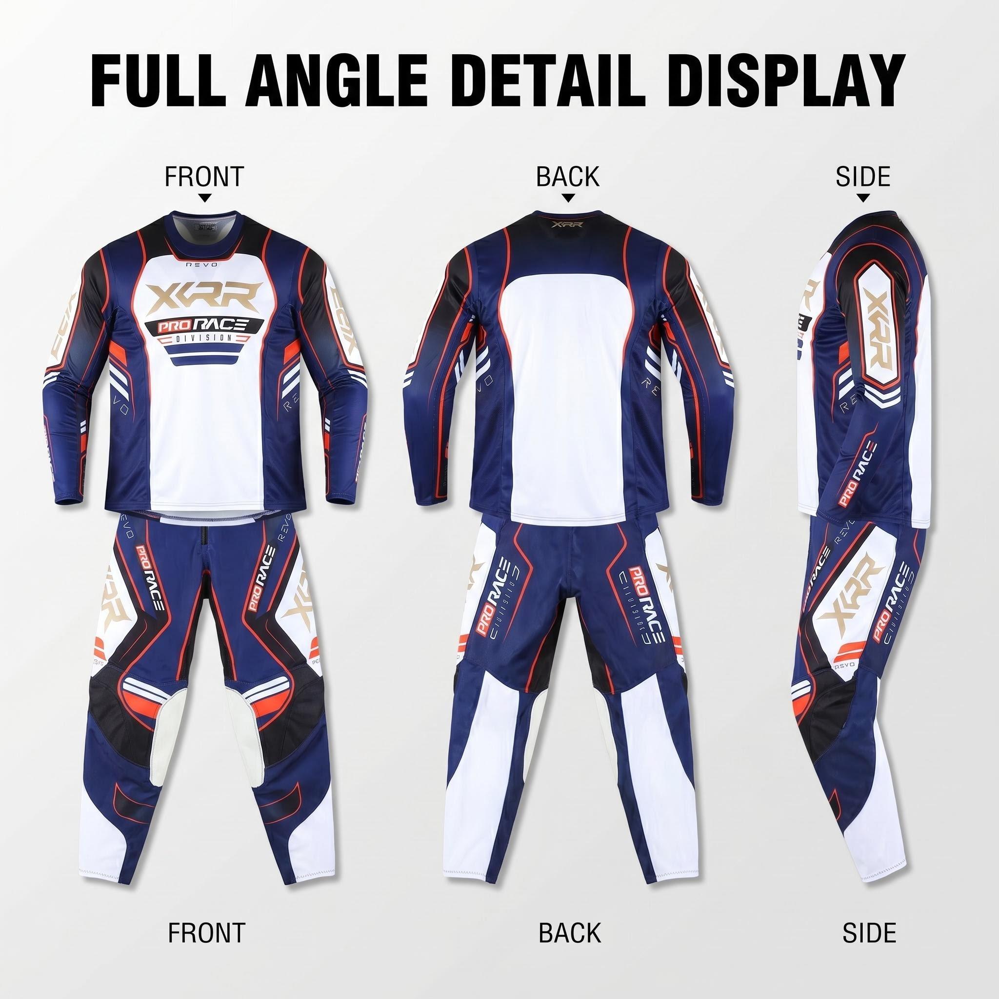 XCRR Jersey and Pants Combo Motocross Enduro Offroad MX MTB DH Riding Dirt Bike Downhill Racing Adult Sports Gear Set Sports Clothing