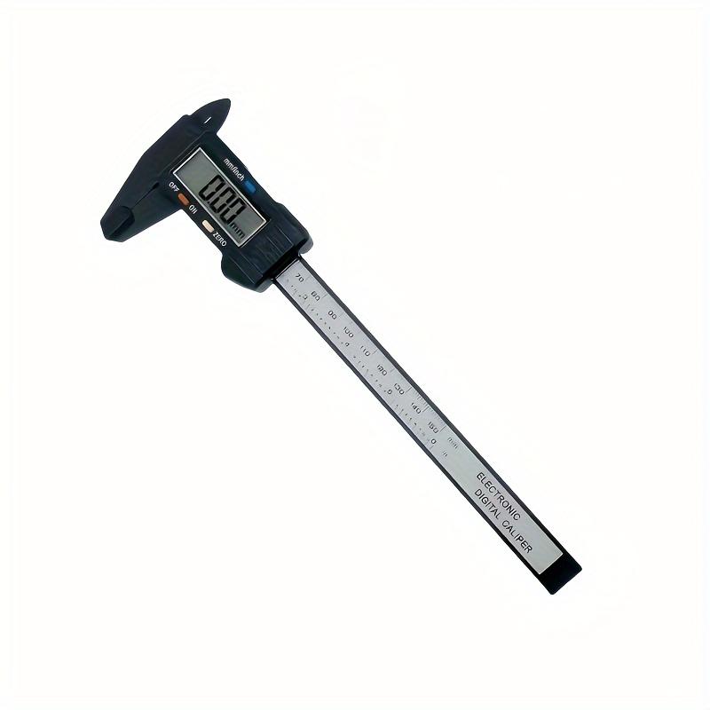 An electronic micrometer measuring tool with an LCD display, using a carbon fiber plastic vernier caliper, a battery-powered precision measuring instrument for furniture hardware parts - measuring range up to 150mm