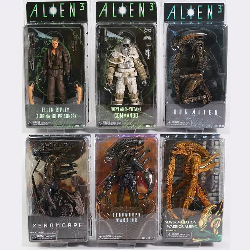2026 Hot selling toys NECA Aliens Xenomorph Warrior Dog Alien Ellen Ripley Weyland Yutani Bishop Colonel Cameron 7"Action Figure Collectible Model Toy Internet-famous toy
