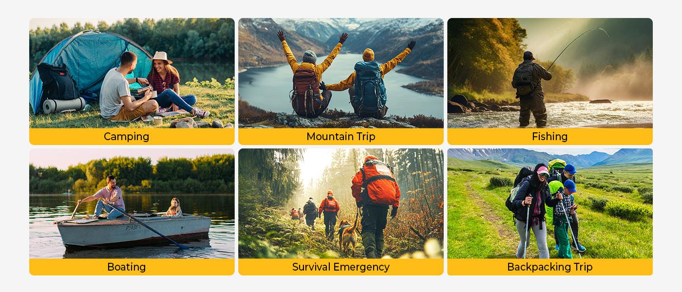 BougeRV Outdoor Water Filter,Portable Emergency Water Straw -Personal Water Filter For Hiking,Camping,Fishing,Lightweight & Compact Design Outdoor Euipment，2 Counts