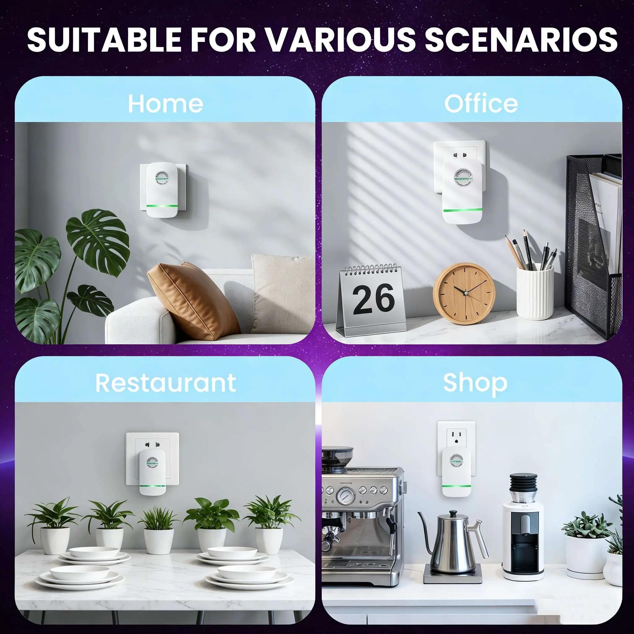 Portable US Plug Power Strip | Wide Voltage 90V-250V AC Outlet Adapter for Home Office Travel