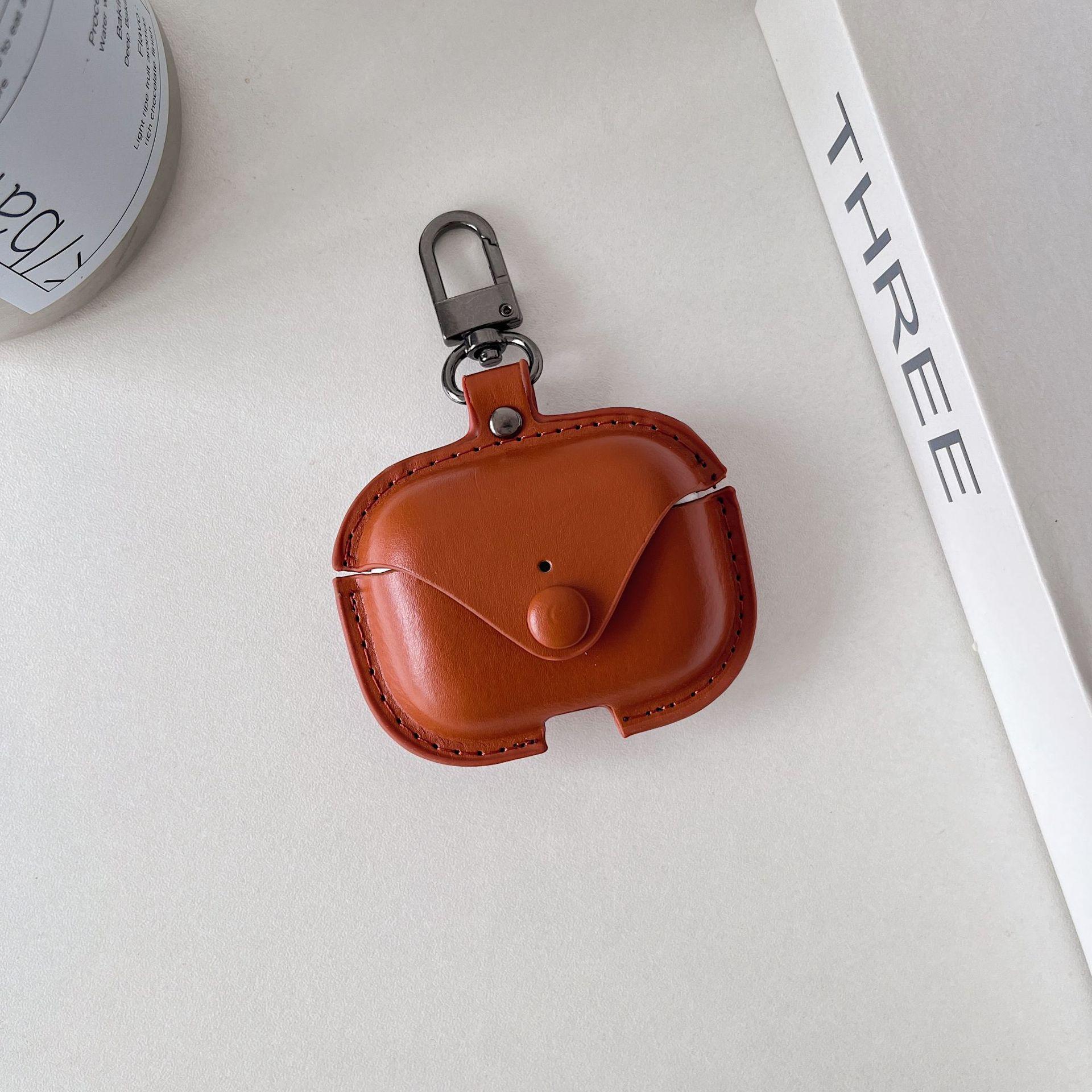 New Simple Vintage Leather Case for All AirPods Models (1st, 2nd, 3rd, 4th Gen, Pro, Pro 2, Pro3), Stylish Protective Cover