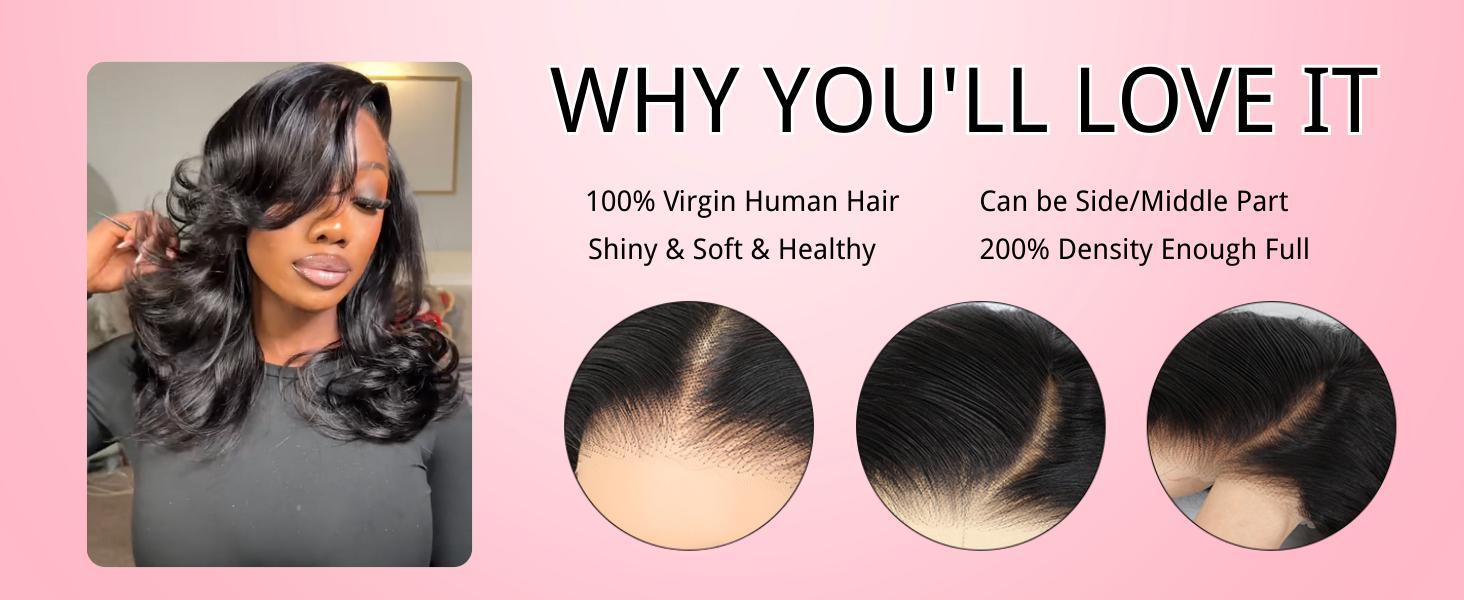 [Free Upgraded 7x6 Side Part] Menglle Hair Honey Blonde Highlight 200% Density 7X6 Lace Front Wig Pre Cut Lace Ready to Go Human Hair Wigs Medium Cap Size#greenish#TikTokShopSpringGlowUp