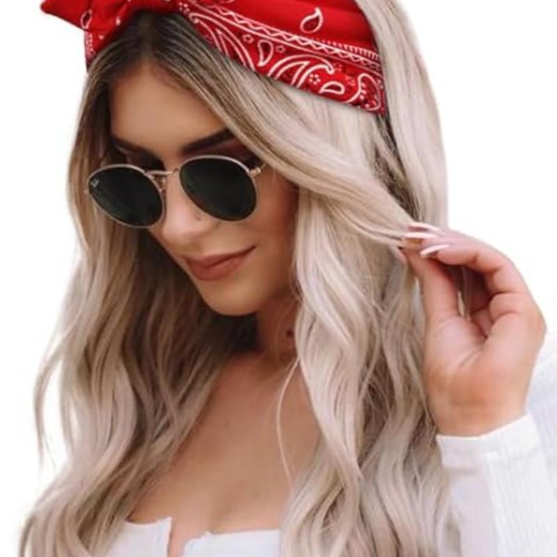 Women Rabbit Ear Hair Bands Set, Bunny Earbands, Paisley Boho Style Wide Headbands, No Slip Headbands, Anti-Slip Design, Thick African Sports Gym Workout Headband Scarf Accessories, Hairbands