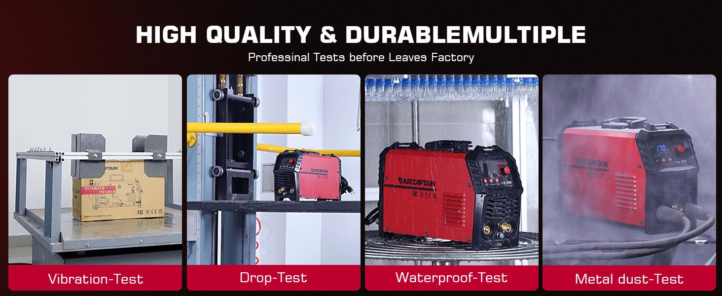 ARCCAPTAIN TIG200 TIG Welder 200A High Frequency 110v/220v Dual Voltage 2 in 1 LED Display TIG/Stick/Arc Welding Machine with 2T/4T Function & Tungsten Electrode Black Friday and Cyber Monday Deal, Thanksgiving/Christmas Gifts for Men/Dad