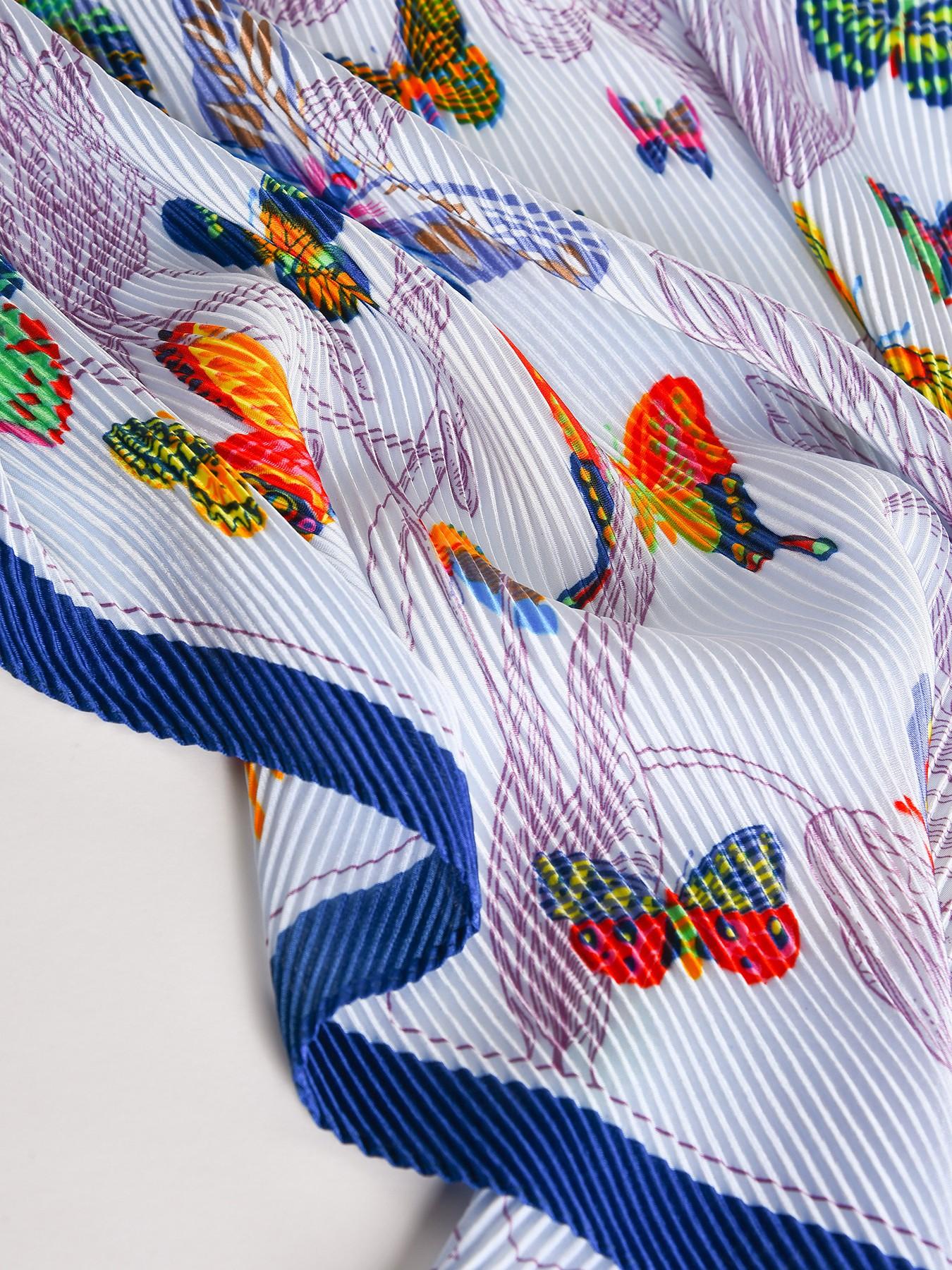 Elegant Butterfly Print Scarf, Fitted All-Season Wrap, Versatile for Commute & Vacation, Unisex Design, Perfect for Any