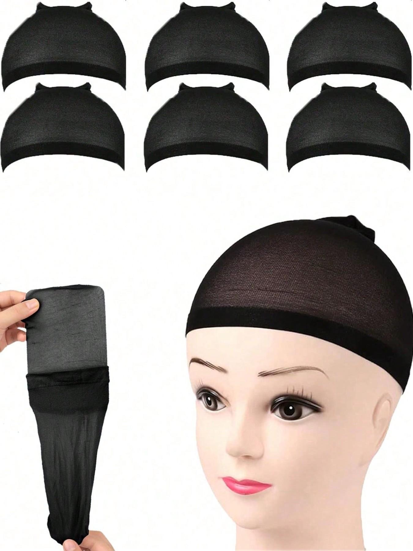 Wig cap, high elasticity, women's hair net wig net elastic net, closed-end hair net wig cap, wig elastic nylon wig cap women's and men's wig cap, suitable for parties, dress-up, wig tools