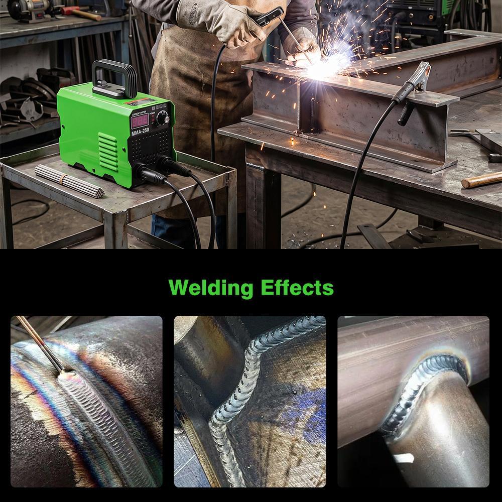 110V Portable IGBT Inverter Handheld Stick Welder Full Kit - Digital Gasless Welding Machine with LCD Display, Auto Current Match, Beginner-Friendly, Digital Welding Machine