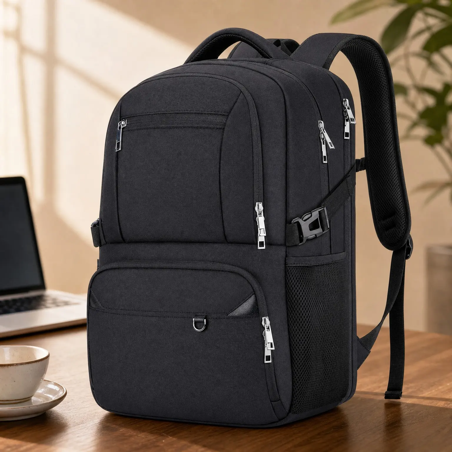 Insulated 2-in-1 Work Backpack Fits 17" Laptop with Cooler Lunch Compartment, Water-Resistant Lightweight College Computer Bag for Men & WomenGift
