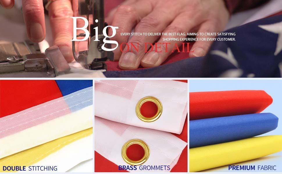 Pack of 2 Fly 3x5 Foot Flag - Vivid Color and Fade - Canvas Header and Stitched - Flags with Brass Grommets 3 X 5 Ft