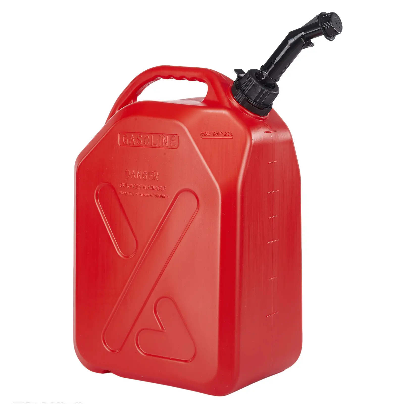 Garvee Portable Fuel Tank for Gas & Fuel - With Transfer Hose, Nozzle, Multiple Capacities (10L, 20L), Child-Resistant Lock, Anti-Spill - Ideal for Boat, Garage, Vehicle Maintenance