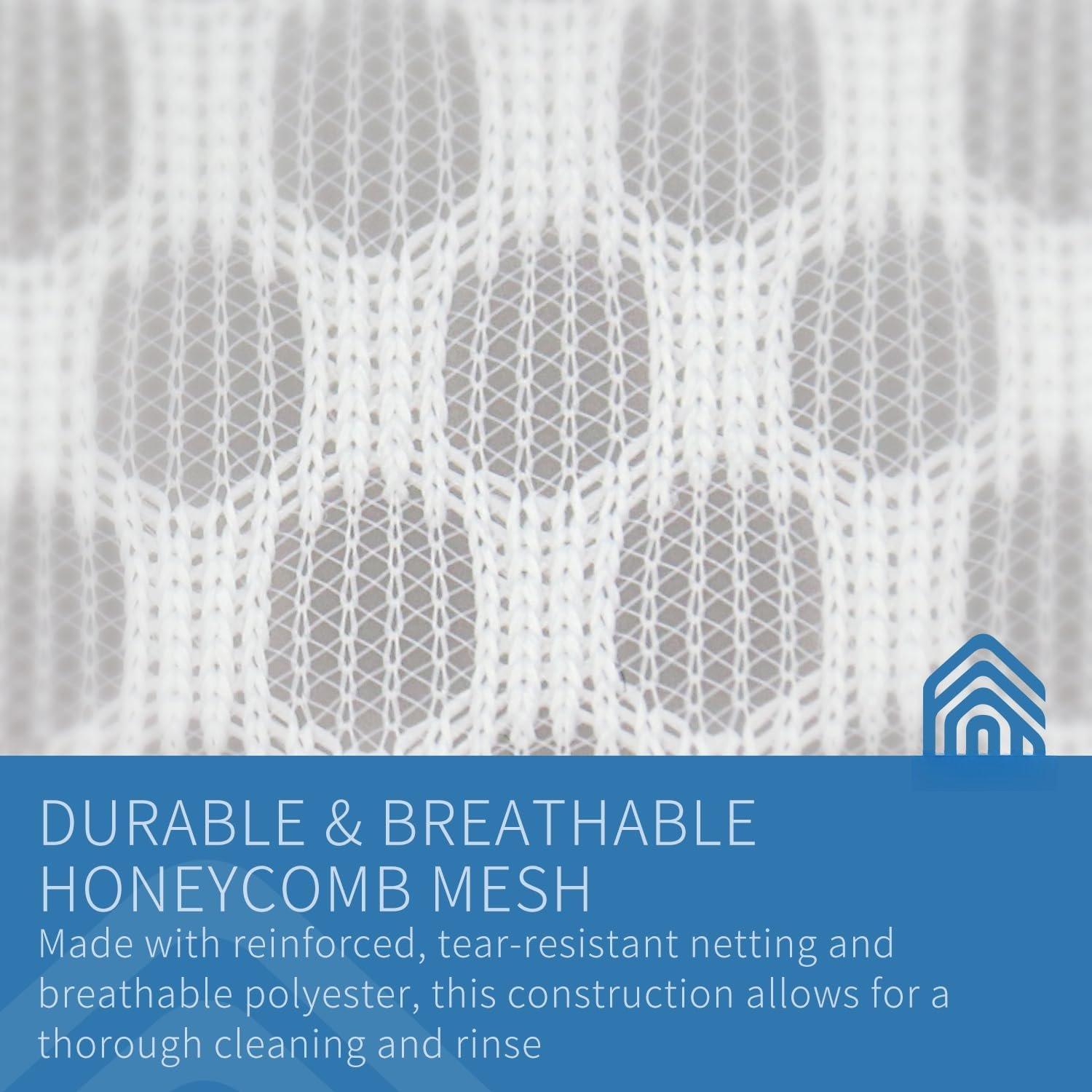 3 count Durable Honeycomb Mesh Laundry Bags for Delicates 16 x 20 Inches (3 Large)
