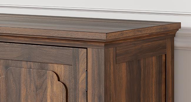 【SPOTLIGHT DAY】ONBRILL 63 Inch Buffet Cabinet with Storage, Large Sideboard Cabinet with 4 Carved Doors, Modern Credenza Storage Cabinets w/Adjustable Shelves for Kitchen, Living Room