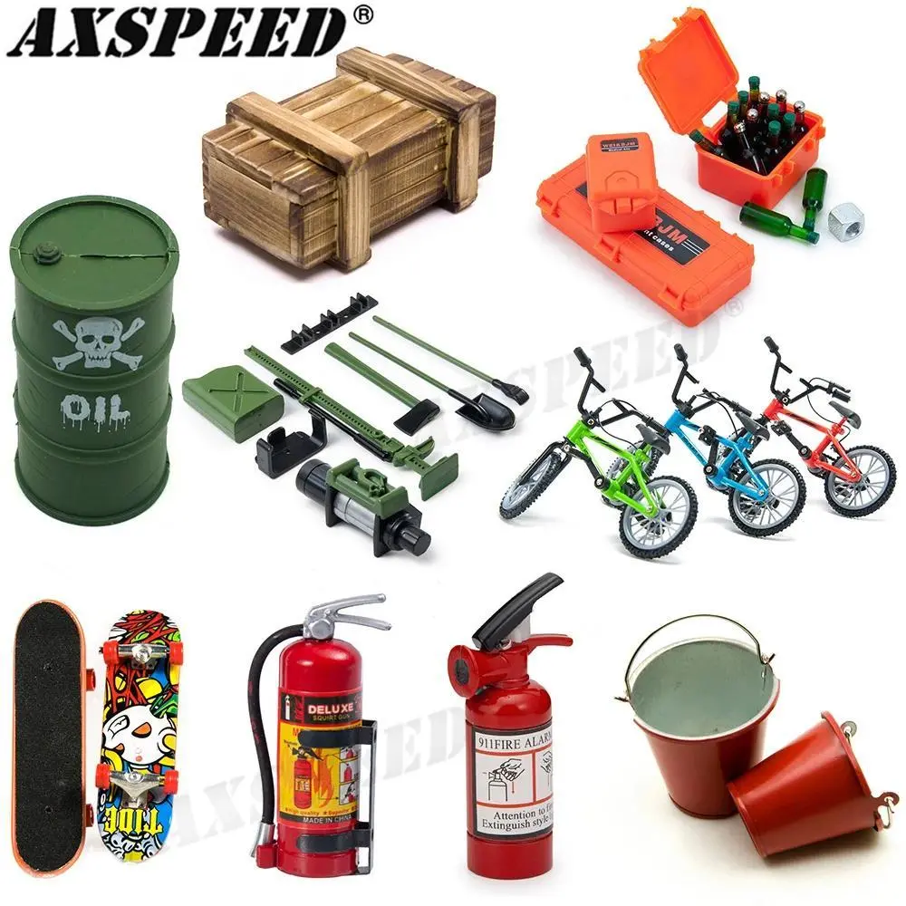 AXSPEED RC Car Simulated Decoration Tools Accessories Mini Models for 1/10 RC Crawler Axial SCX10 90046 TRX4 TRX6 6X6