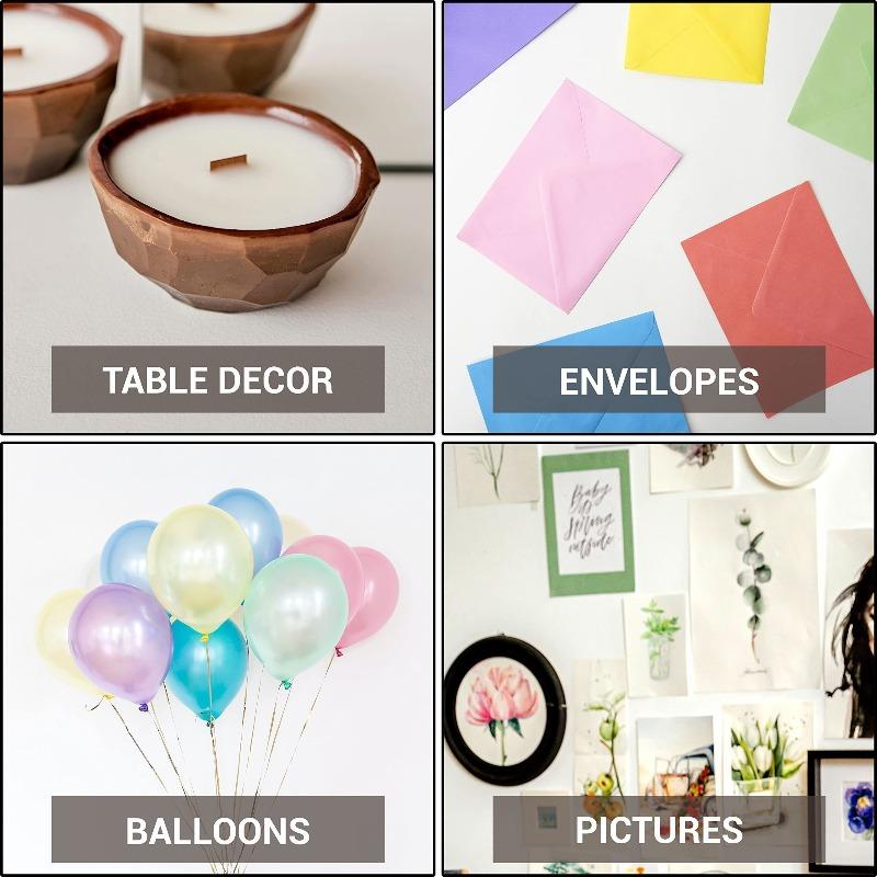 200pcs Double-sided Adhesive Tape Dots Clear 10mm/0.5” Round Stickers Acrylic No Trace Transparent Adhesive Detachable Putty Tape Glue Tape For Hanging On The Wall For Decoration