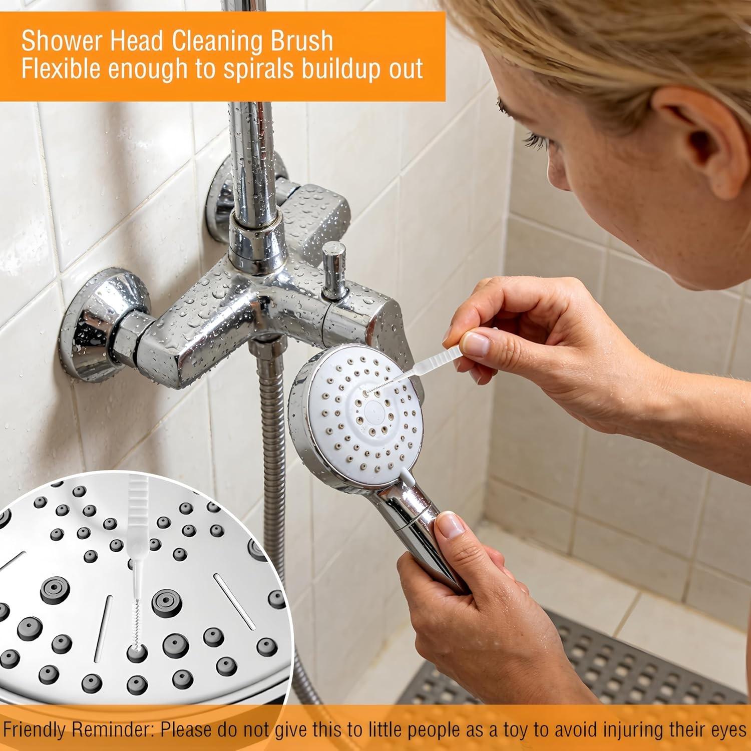 10pcs Shower Head Cleaner Picks, Unclogger for Small Hole Gap, Anti-Clogging Tool Kit, Phone Charge Port Cleaning Tool, Cleaning Brush