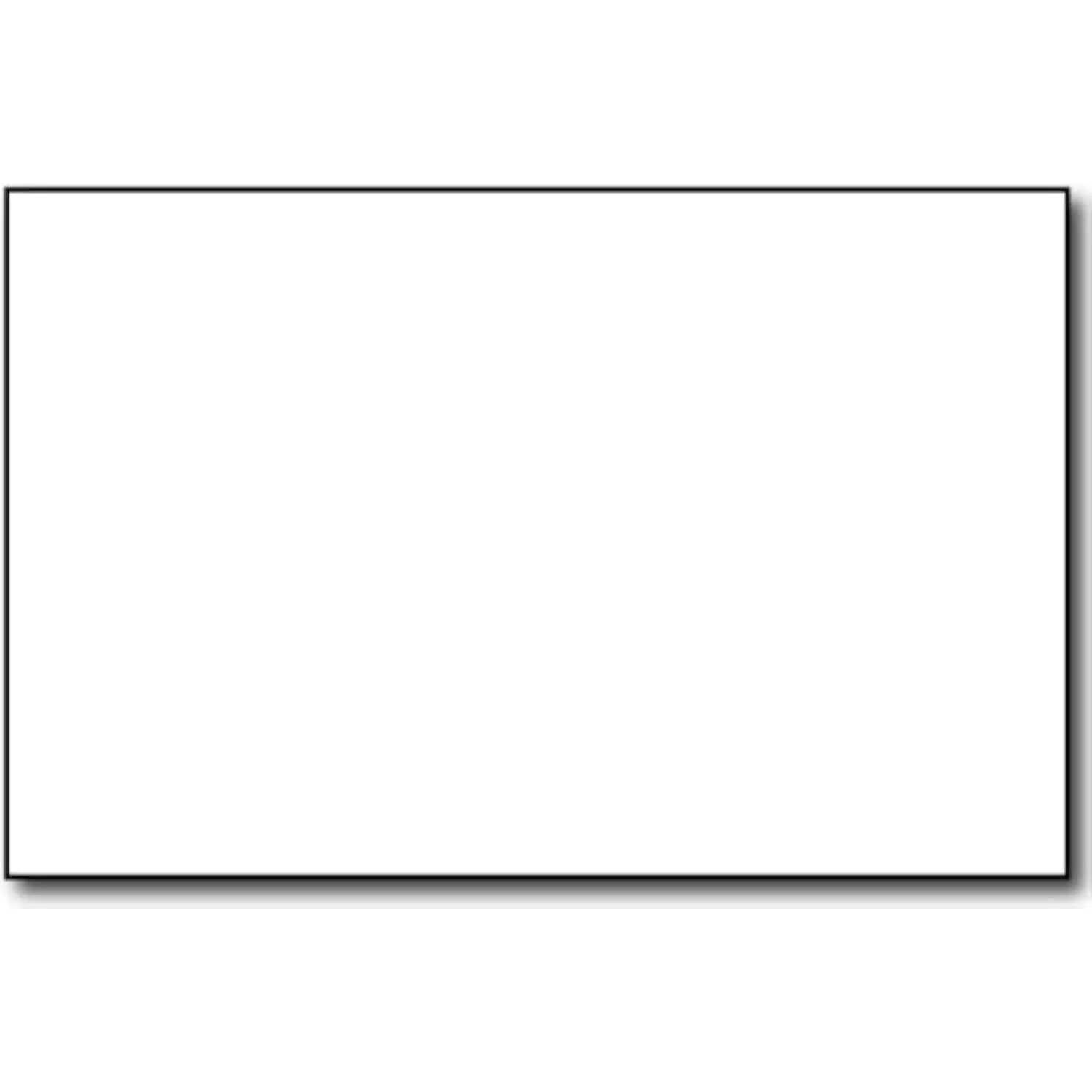 White 5.5x8.5 Paper Blank Heavy Card Stock 80lb Cover Half Letter Size 5.5" x 8.5" 500 Pack