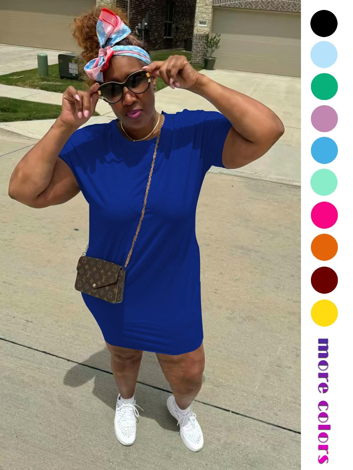 Women's Short Sleeve T-Shirt Dress, Stretchy Bodycon Midi Dress with Curved Hem and Side Pockets,Short Sleeve Crew Neck Bodycon Midi Dress with Pockets,Womens Bodycon Midi Dress, Casual Wear Women's Short Sleeve T-Shirt Dress, Stretchy Bodycon Midi Dress with Curved Hem and Side Pockets,Short Sleeve Crew Neck Bodycon Midi Dress with Pockets,Womens Bodycon Midi Dress, Casual Wear