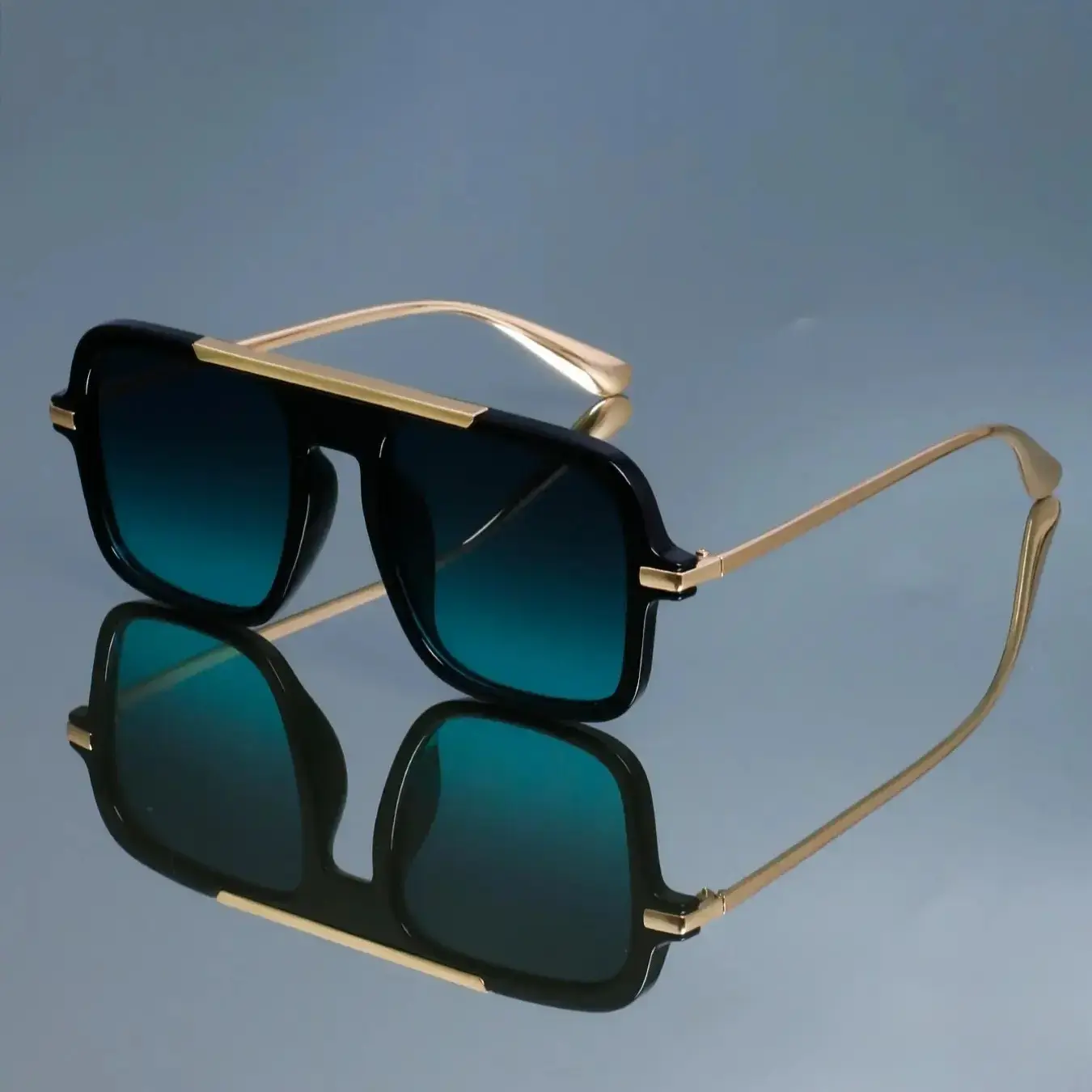 Unisex Rectangle Sports Sunglasses - High-Quality Metal Full Rim, Black Shades, Retro Vibe, Simple Look, Outdoor Wear, Versatile Casual Daily Fashion Eyewear, Cool Fit