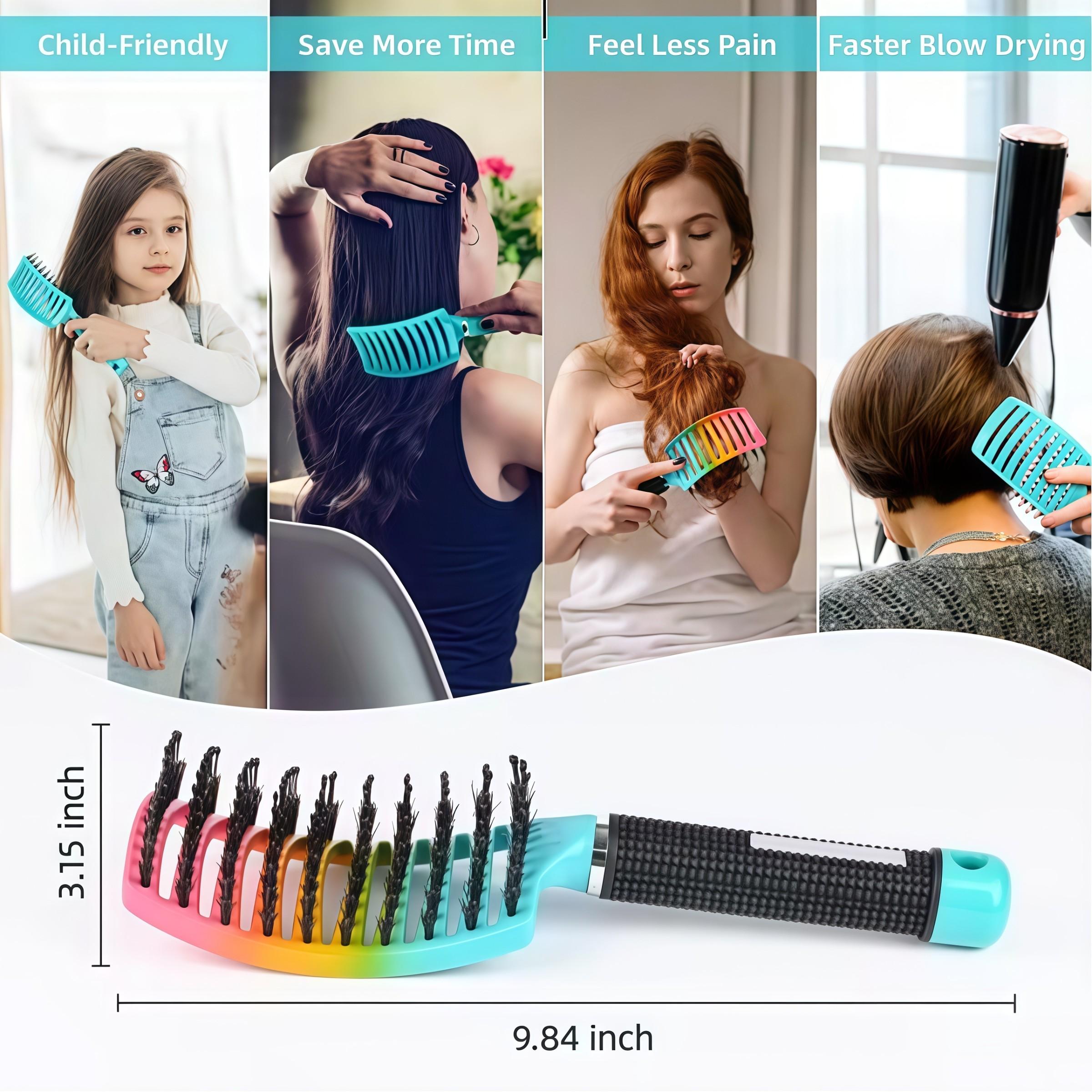 Professional Salon Hairdressing Comb, Scalp Massage, Wet Curly Detangle, Hair Brush for Barber Styling Tools, Single Item Professional Salon Hairdressing Comb, Scalp Massage, Wet Curly Detangle, Hair Brush for Barber Styling Tools, Single Item