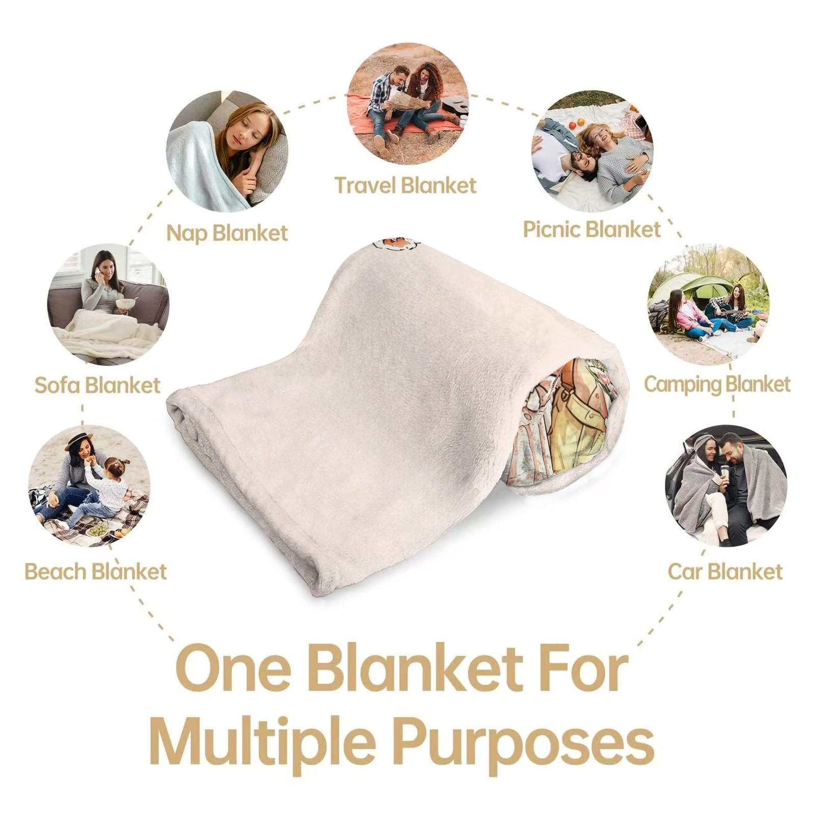 Cute Couple Bear Throw Blanket, Soft Skin-Friendly Plush Fleece, Lightweight Cozy Blanket for Couch Bed Office, Sweet Romantic Bear Print, for Girls Teens Women, All Seasons, Aesthetic Room Decor, Perfect Gift