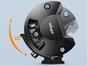 Nilight 2PC 4Inch Amber Led Pods Triple Row 60W Flood Spot Combo Driving Fog Lights with 16AWG Wiring Harness-2 Leads Truck Vehicle