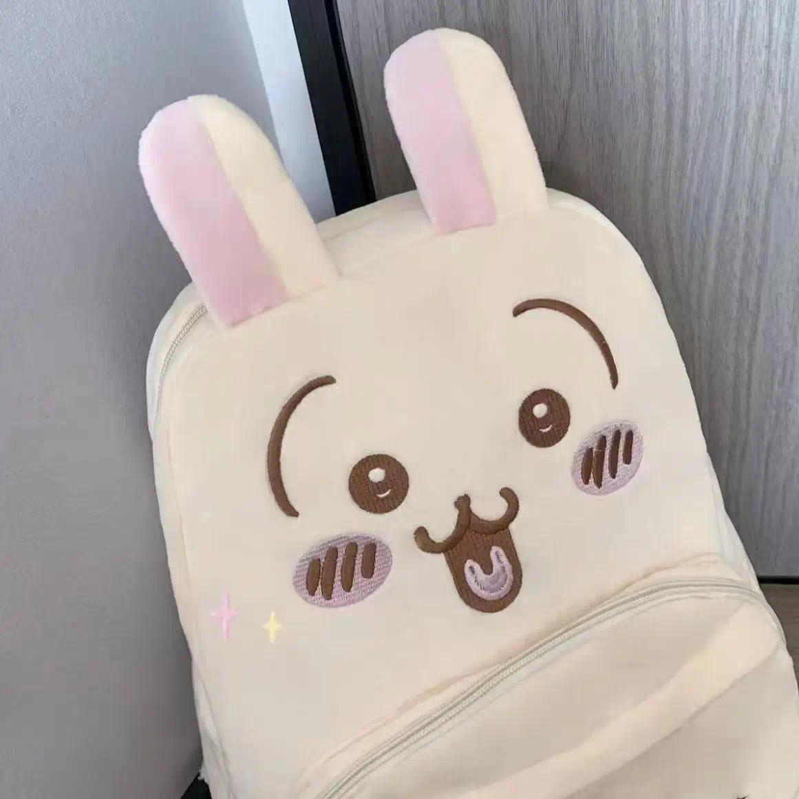うさぎ USAGI New Homemade Cute Plush Large Capacity Embroidered Kawaii School Bag Backpack Girl Gift Animation yiji