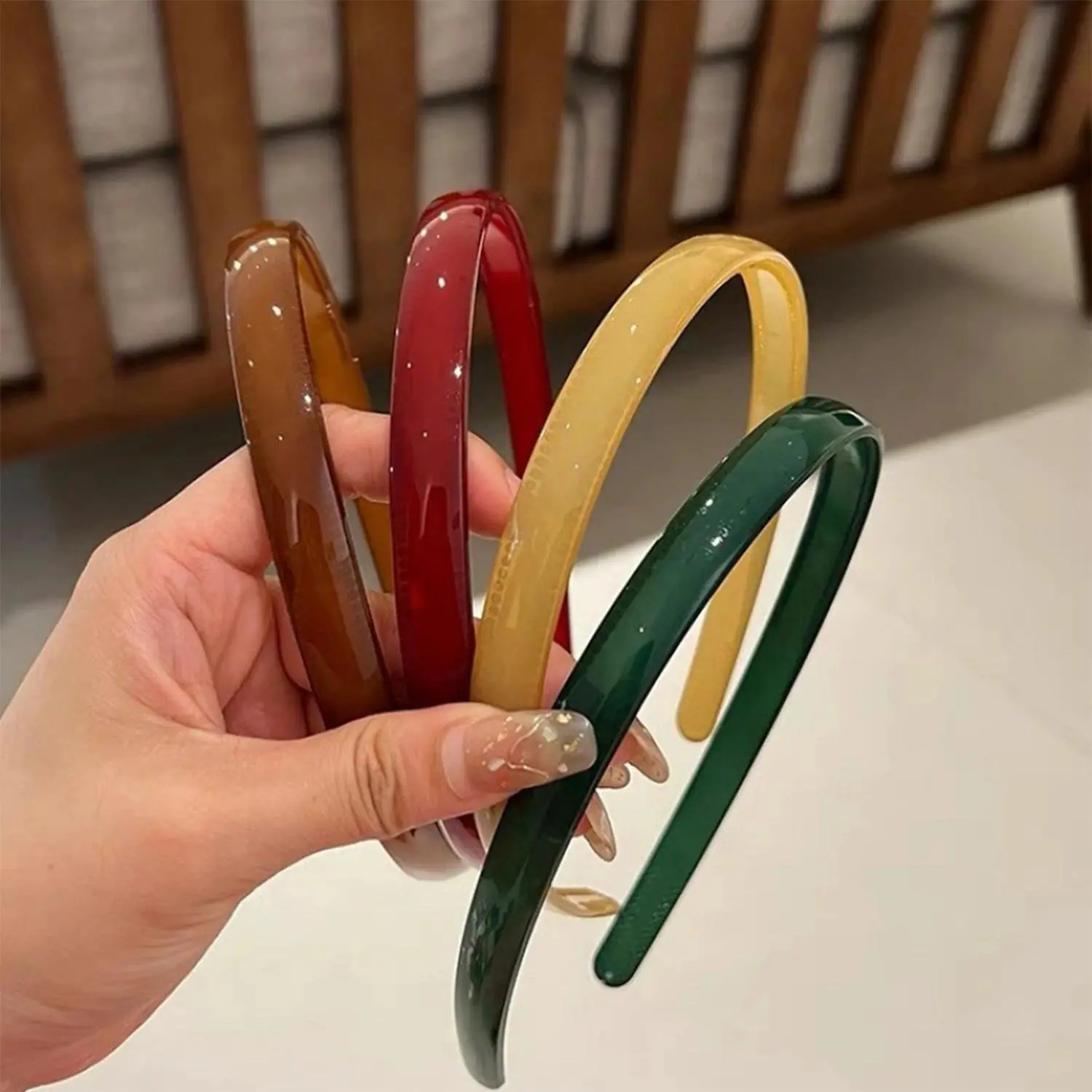 Plastic Translucent Hair Head Hoop Band Headband Women Hairband for girls Non-slip Tooth Hair Bands Headwear Hair Accessories