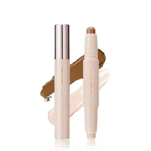 Double Head Contour Stick, Highlight & Contour Bronzer Stick, Durable And Waterproof Contouring Stick Set, Facial Makeup Contouring Face Cream﻿