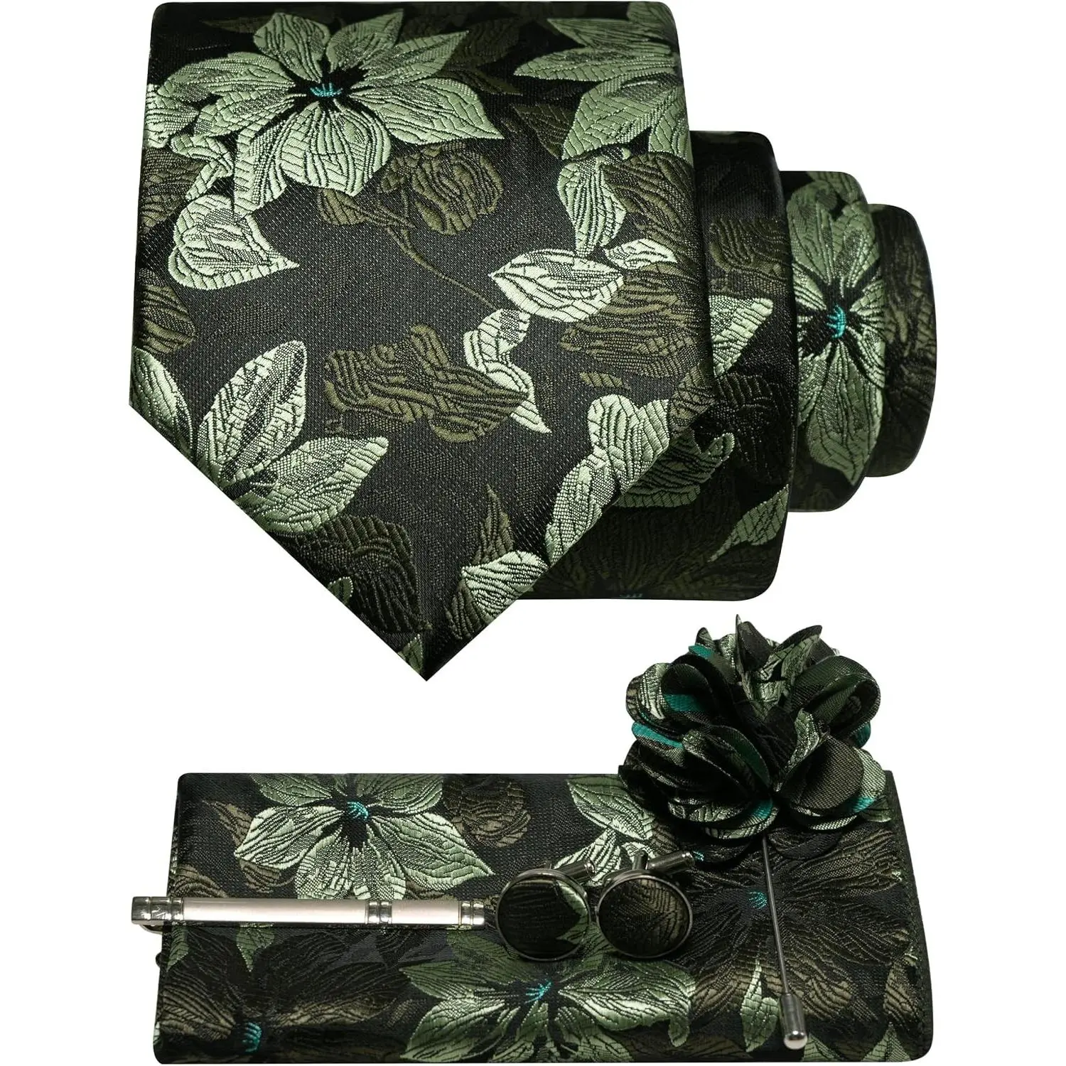 56olive Green Floral