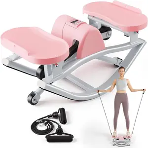 U-Shaped Lateral Rocking Step Device with Stable Support Base, Compact Portable Step Equipment with Low Operating Noise