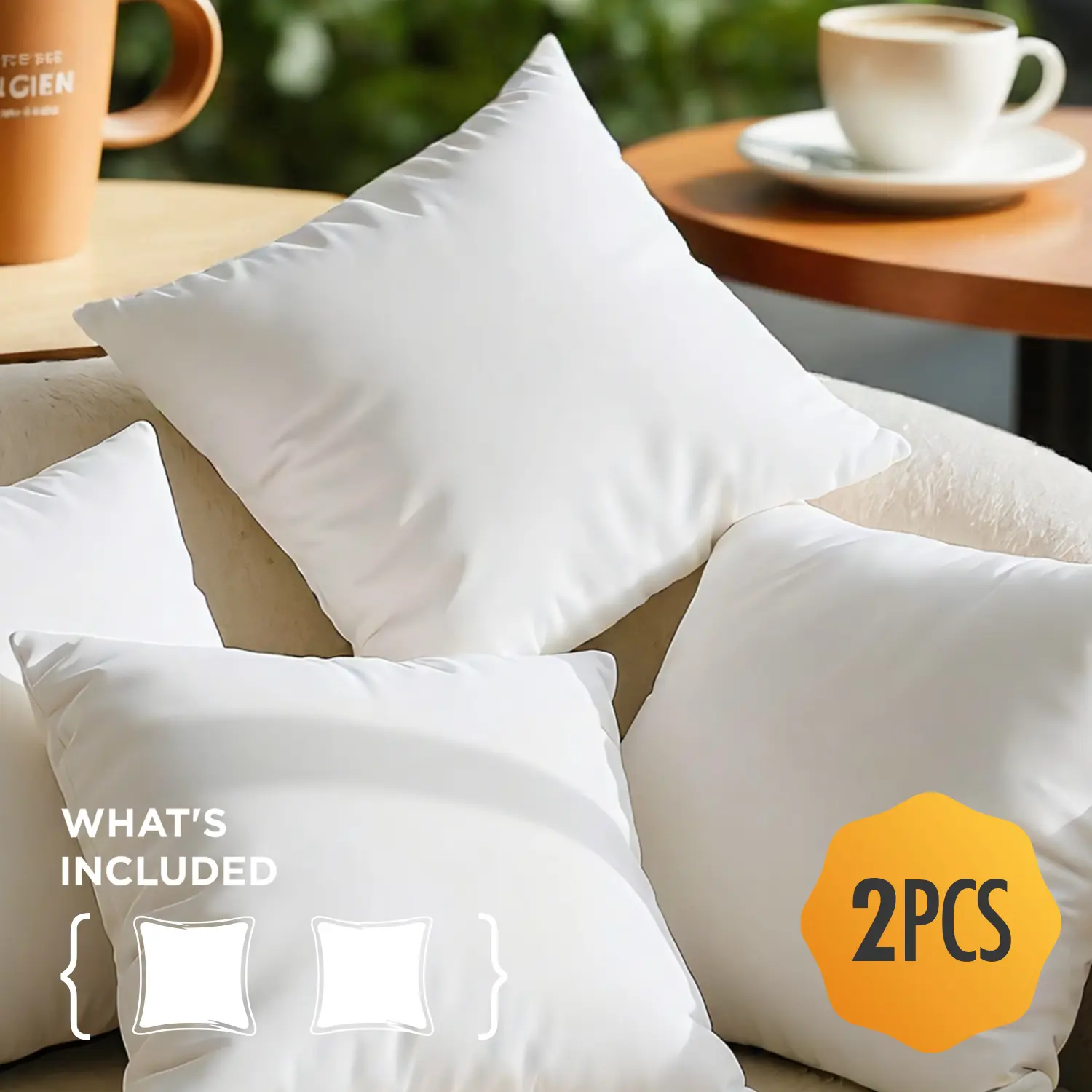 This two-pack of large pillow inserts delivers quality at an affordable price. Carefully controlled filling density ensures each insert remains full and structured for extended use. The 22-inch size fits most standard pillow covers, making it an economica