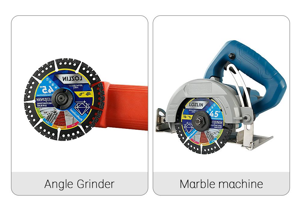 LOZLIN 4.5" 1PCS/3PCS Multi-Material Cutting Blades - Dry Cut Metal, Tile, Stone & Plastic - Angle Grinder Saw Blades for Cast Iron & Marble (115mm) Tool Accessories LOZLIN 4.5" 1PCS/3PCS Multi-Material Cutting Blades - Dry Cut Metal, Tile, Stone & Plastic - Angle Grinder Saw Blades for Cast Iron & Marble (115mm) Tool Accessories