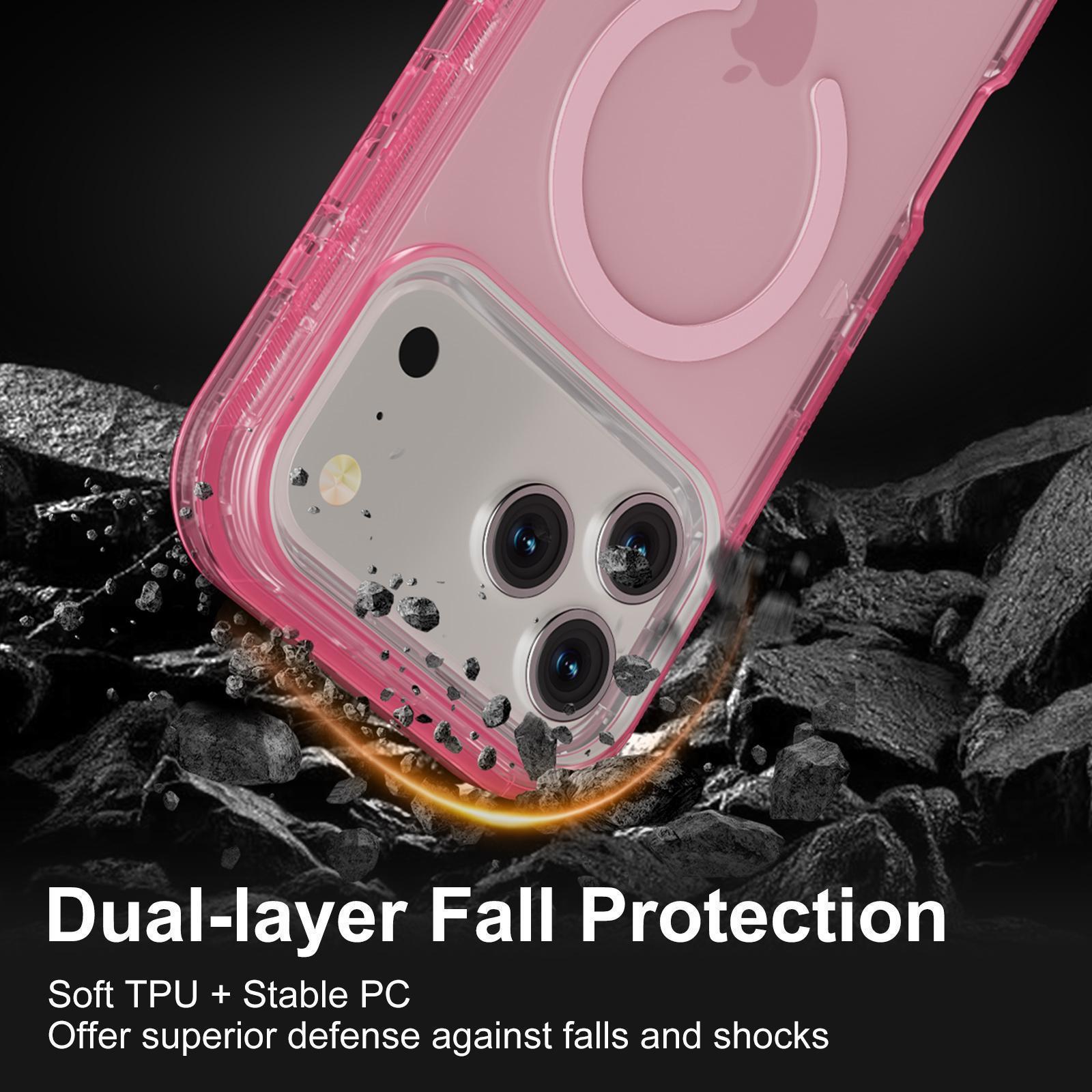 Chic Aesthetic Magnetic Clear Phone Case for iPhone 17 16 15 14 13 Series - 3-in-1 Dual Layer Heavy Duty Motif with Advanced Shockproof Protection and Secure Alignment, Premium Everyday Cover, Perfect for Daily Work, Outdoor Travel & Lifestyle Styling