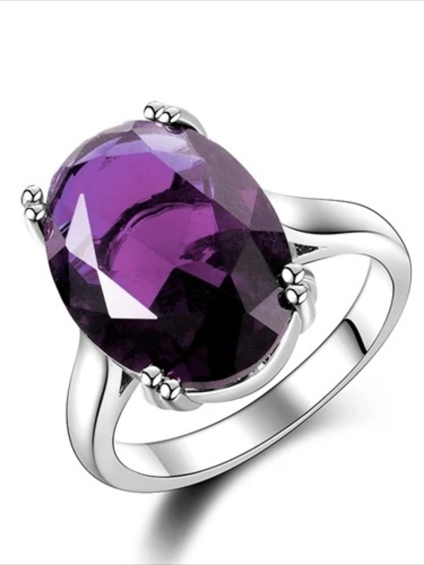 Red Ruby Oval Egg Shape Gemstone Silver Plated Wedding Rings For Women Bridal Fine Jewelry Engagement Bague Accessories GIft