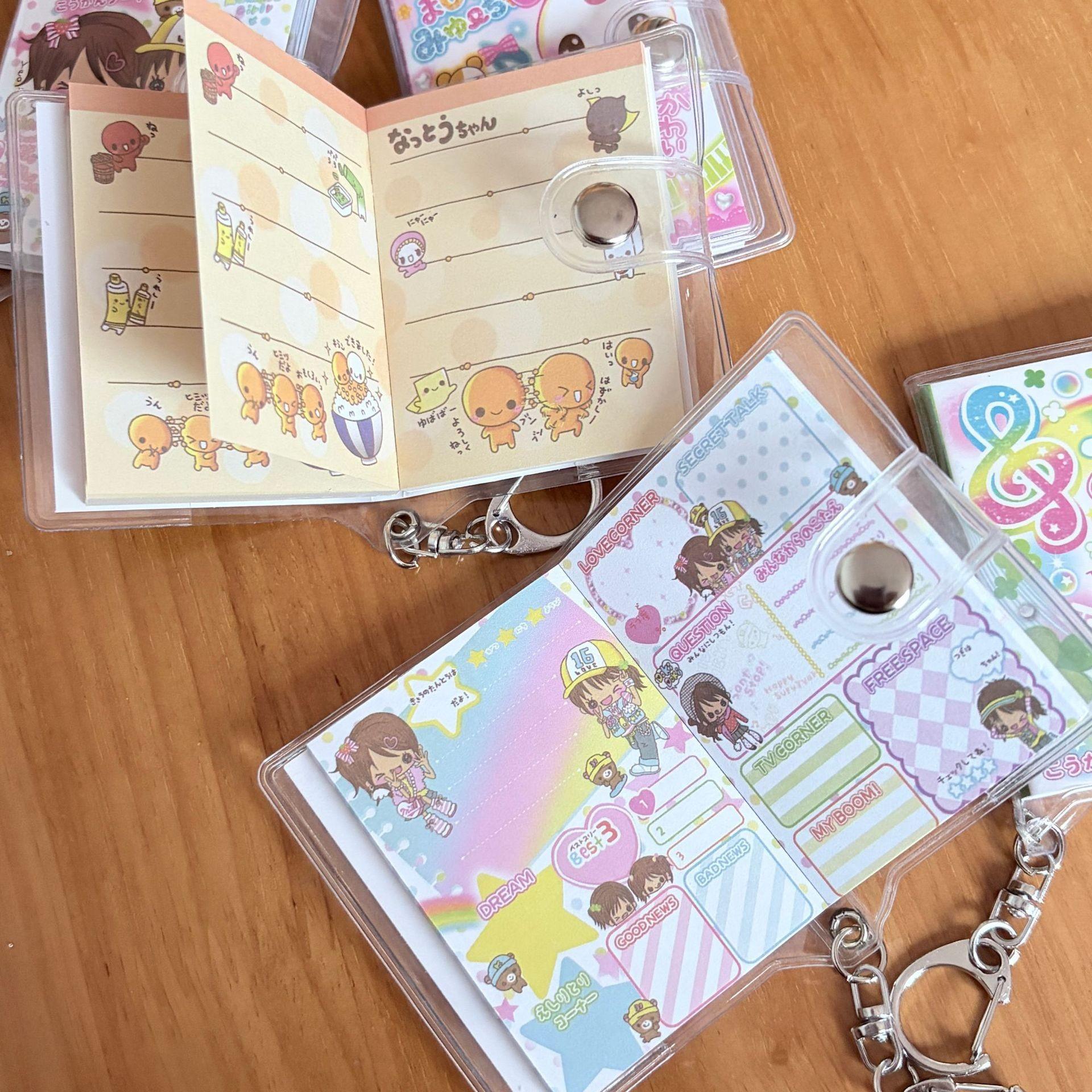 Mini Diary Notebook for Girls, Four-Leaf Clover Rabbit Design, Keychain Pocket Journal, Perfect Back-To-School Gift, Style